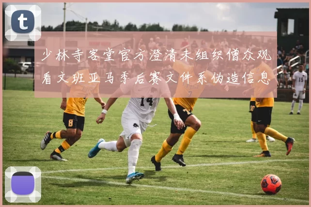 少林寺客堂官方澄清未组织僧众观看文班亚马季后赛文件系伪造信息